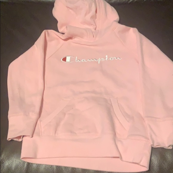 girls pink champion hoodie